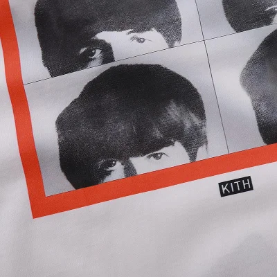Футболка Kith The Beatles A Hard Day's Night "White" фото № 5
