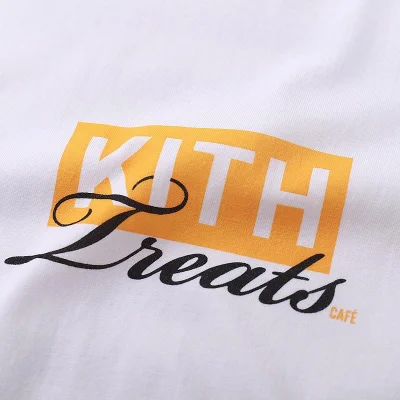 Футболка Kith Logo Treats Orange "White" фото № 8