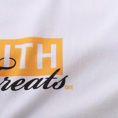 Футболка Kith Logo Treats Orange "White" фото № 5