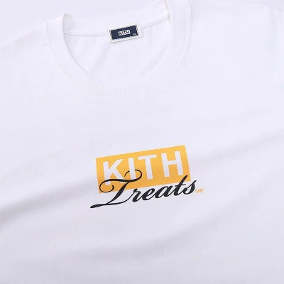 Футболка Kith Logo Treats Orange "White" фото № 3