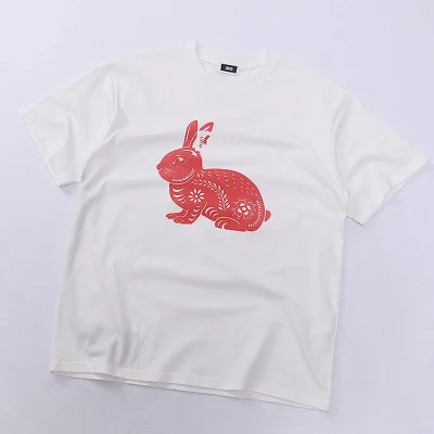 Футболка Kith Rabbit Year "White" фото № 2