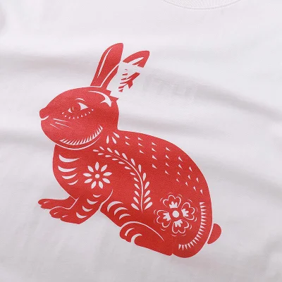 Футболка Kith Rabbit Year "White" фото № 3
