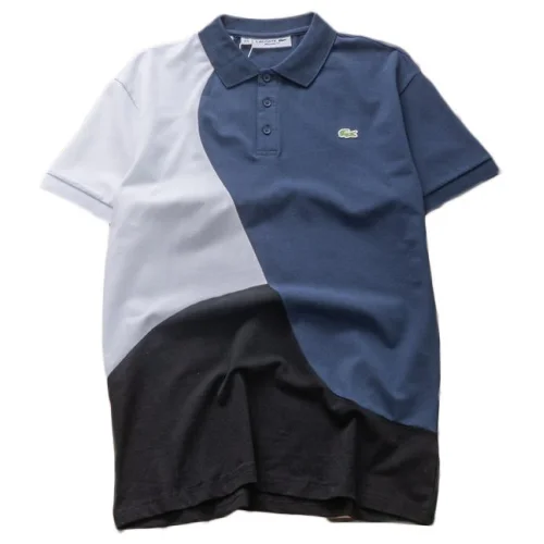 Футболка Lacoste Three Colorful Parts "Gray"