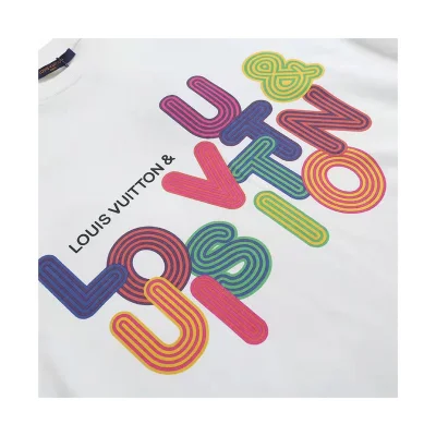 Футболка Louis Vuitton Large LV logo "White" фото № 5