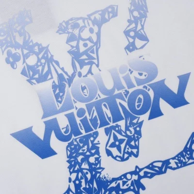 Футболка Louis Vuitton With Shades Of Blue "White" фото № 5