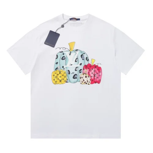 Футболка Louis Vuitton With Colored Pumpkin Print "White"