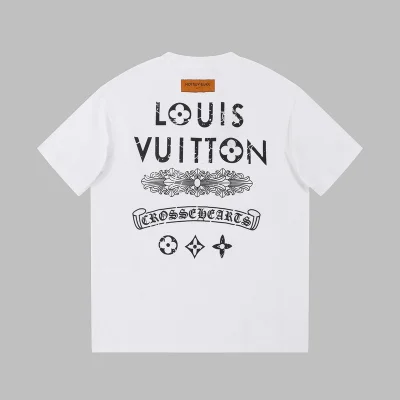 Футболка Louis Vuitton X Chrome Hearts With An Inscription And Logo "White" фото № 5 Футболка Louis Vuitton X Chrome Hearts With An Inscription And Logo "White" фото № 5
