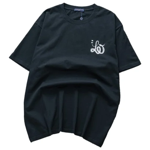 Футболка Louis Vuitton With Curly Logo "Black"
