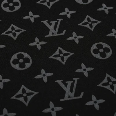 Футболка Louis Vuitton Print With Brand Logos "Black" фото № 3