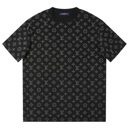 Футболка Louis Vuitton Print With Brand Logos "Black"