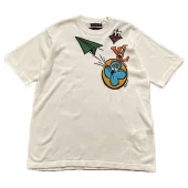 Футболка Louis Vuitton Green Paper Airplane "White"