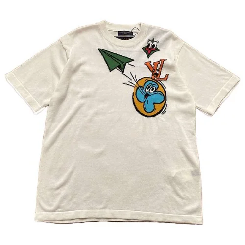 Футболка Louis Vuitton Green Paper Airplane "White"