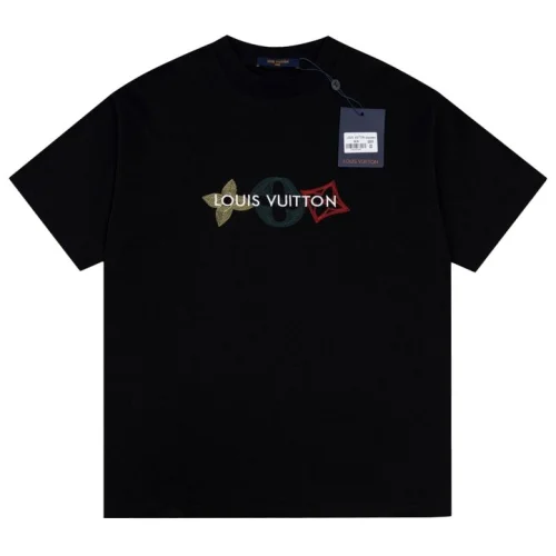 Футболка Louis Vuitton Three Emblems In Row "Black"