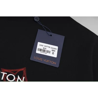 Футболка Louis Vuitton Three Emblems In Row "Black" фото № 5