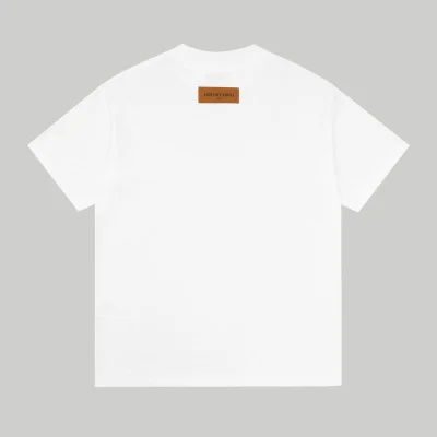 Футболка Louis Vuitton With Text Logo - In Monochrome Style "White" фото № 7