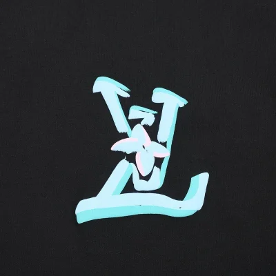 Футболка Louis Vuitton With An Illuminated Logo Print "Black" фото № 5