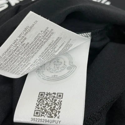 Футболка Moncler Logo From Text "Black" фото № 4