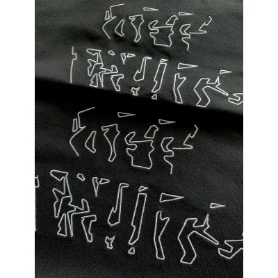 Футболка Off White Drawing on the Back "Black" фото № 4