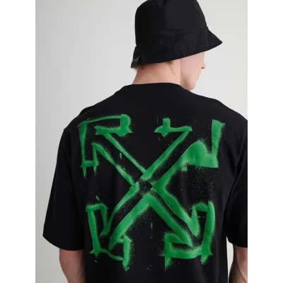 Футболка Off-White Stencil "Black" фото № 3