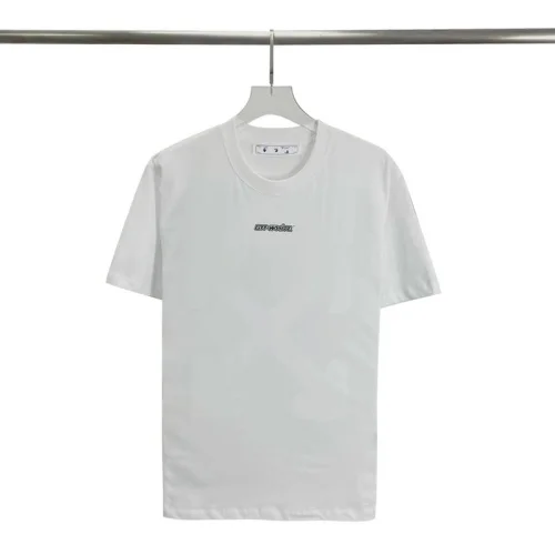 Футболка Off White Blue Volumed Logo "White"