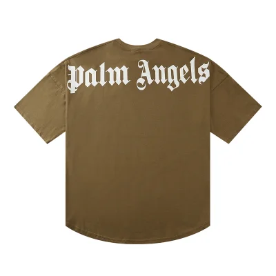 Футболка Palm Angels With The Brand Name "Brown" фото № 7