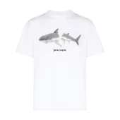 Футболка Palm Angels Broken Shark "White"