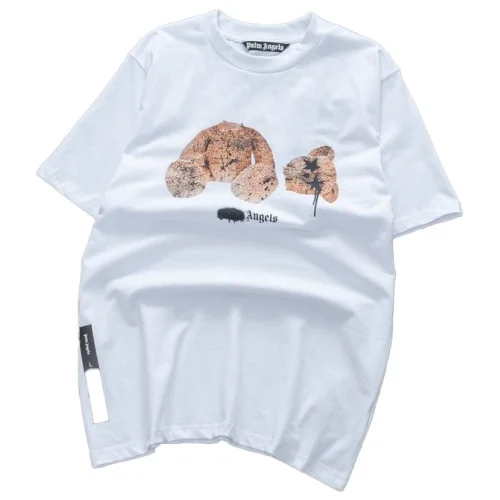 Футболка Palm Angels Ripped Toy With Logo "White"