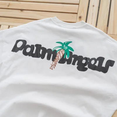 Футболка Palm Angels Palm Tree With Eyes "White" фото № 3