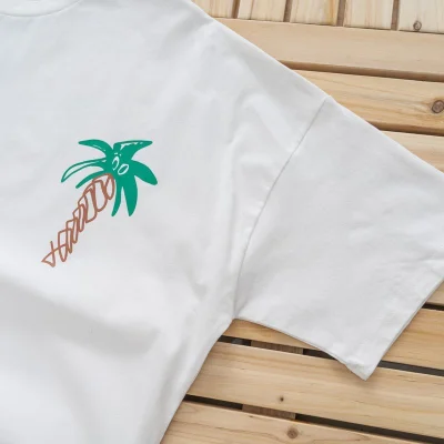 Футболка Palm Angels Palm Tree With Eyes "White" фото № 6