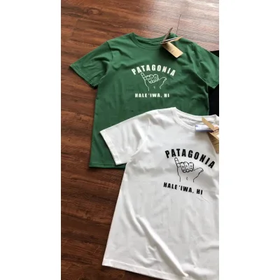 Футболка Patagonia Fingers Gesture Front Print "White" фото № 3