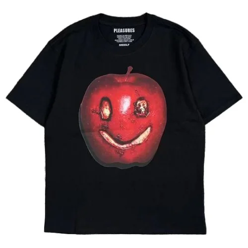 Футболка Pleasures Smiling Apple "Black"