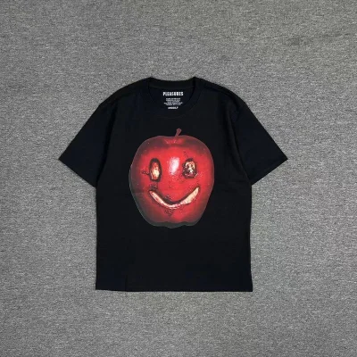Футболка Pleasures Smiling Apple "Black" фото № 2