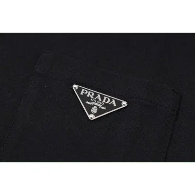 Футболка Prada With Tin Logo "Black" фото № 4
