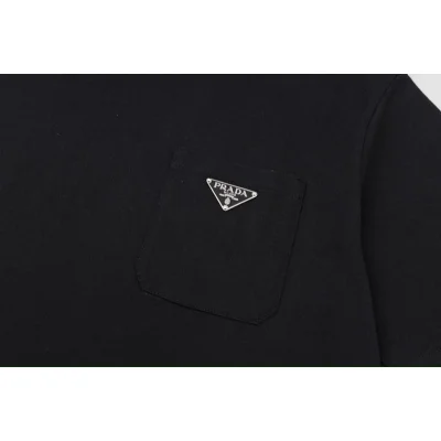 Футболка Prada With Tin Logo "Black" фото № 8