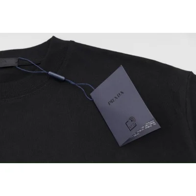Футболка Prada With Tin Logo "Black" фото № 9