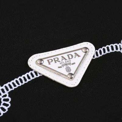 Футболка Prada A Circle Of Sea Knots "Black" фото № 3