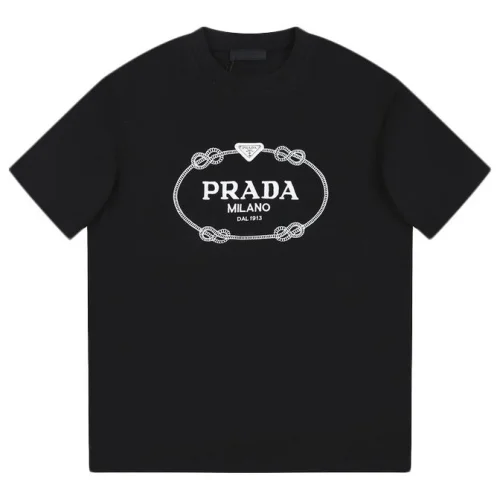 Футболка Prada A Circle Of Sea Knots "Black"