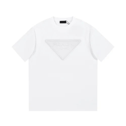 Футболка Prada With The Logo In The Center "White"