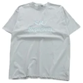 Футболка Represent Embroidered Front Logo "Gray"
