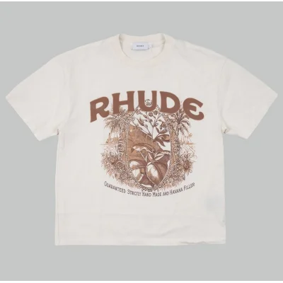 Футболка Rhude Guaranteed Strictly Handmade "White" фото № 2