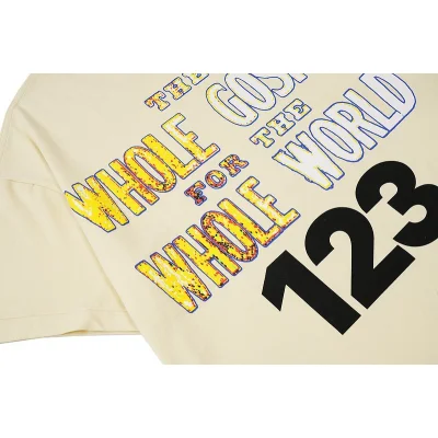 Футболка Rrr123 With Creative Print And Text "Cream" фото № 8