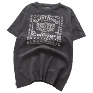 Футболка Saint Michael With Print - Angel Of Death "Gray/Black"