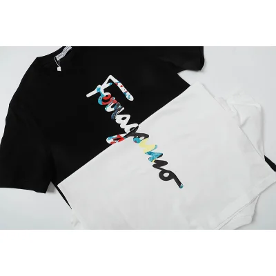 Футболка Salvatore Ferragamo With Color Logo "White" фото № 3