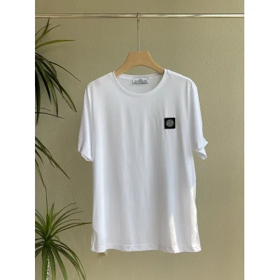 Футболка Stone Island With Black Patch "White" фото № 2 Футболка Stone Island With Black Patch "White" фото № 2