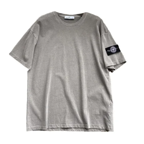 Футболка Stone Island Patch Four-Pointed Star "Gray/Brown"