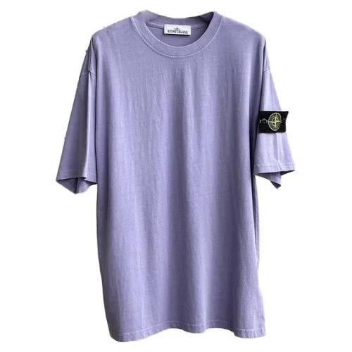 Футболка Stone Island Without Inscriptions But With Patch "Lilac"