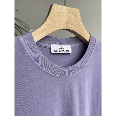 Футболка Stone Island Without Inscriptions But With Patch "Lilac" фото № 8
