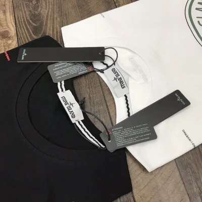 Футболка Stone Island With Compass Logo Print "White" фото № 4