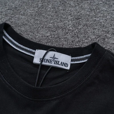 Футболка Stone Island Four Pointed Star - Print "Black" фото № 6