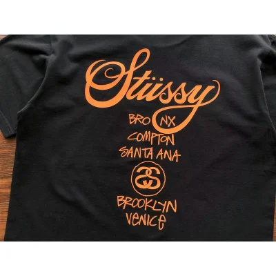 Футболка Stussy Bright Color Front Inscription "Black" фото № 5